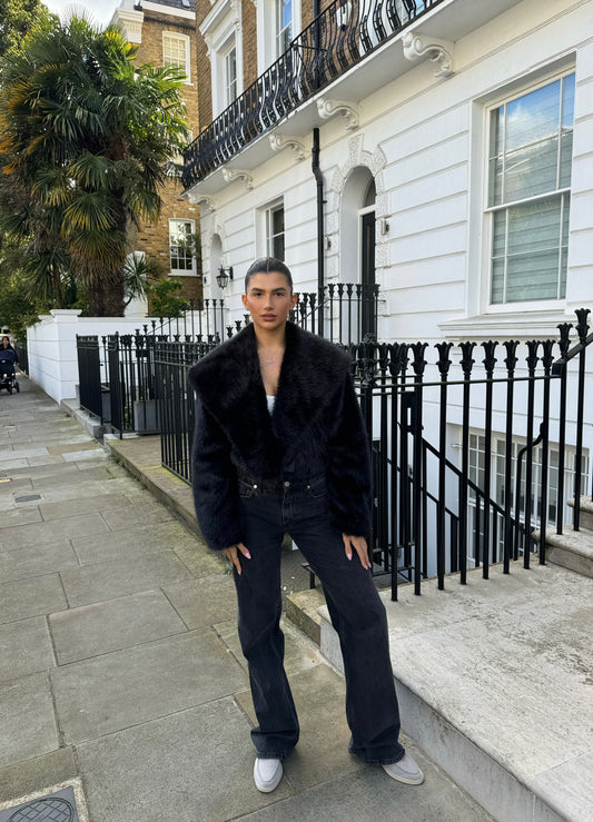 Black Maria Faux Fur Jacket