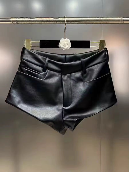 Mabel Mini Leather Shorts